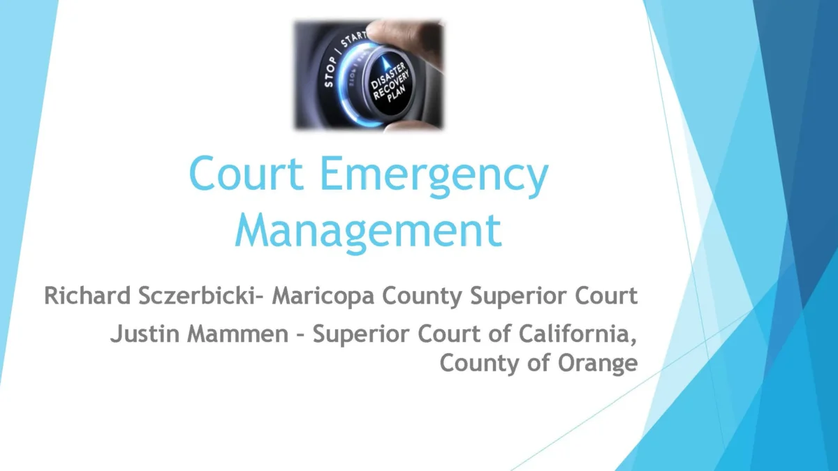 Emergency Management – National Association for Court Management