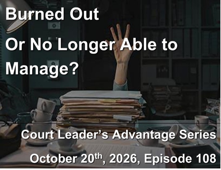 Burned Out or No Longer Able to Manage?
