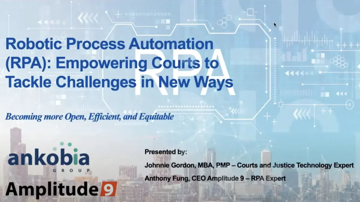 Robotic Process Automation-Empowering Courts To Tackle Challenges In ...